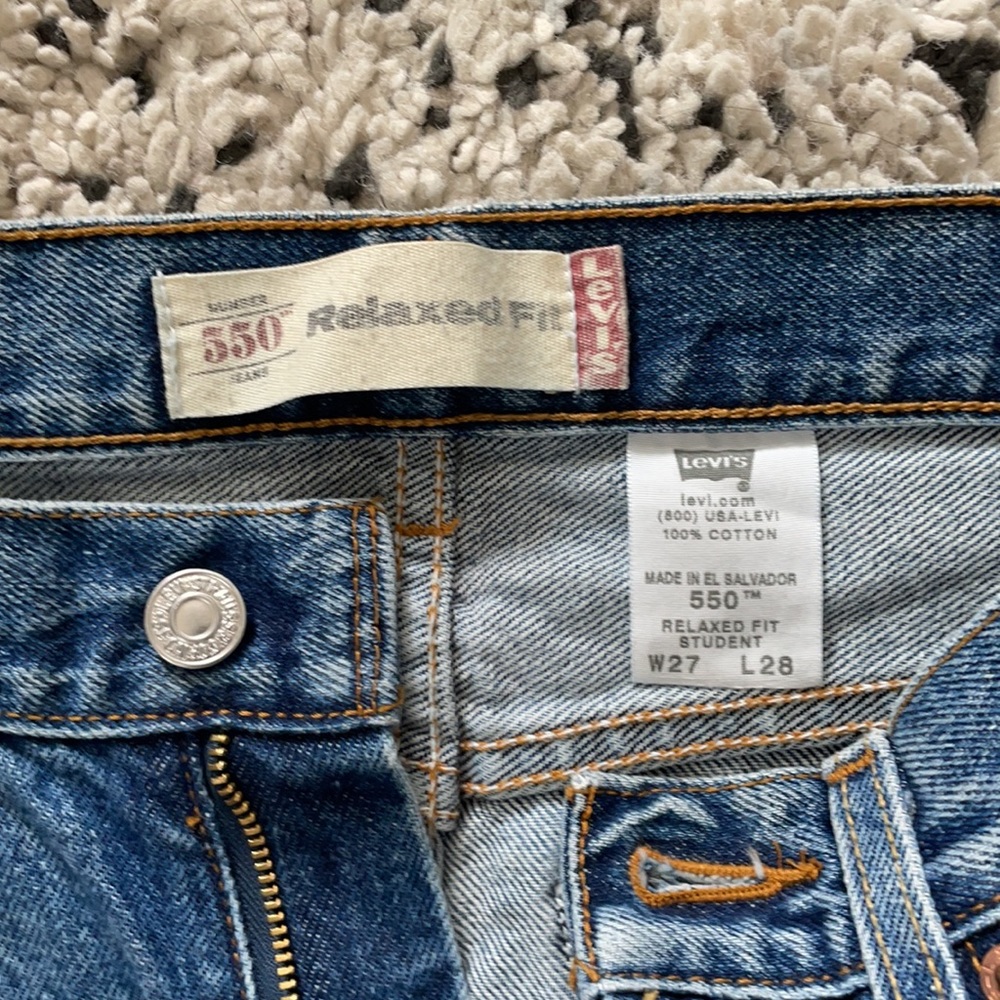 Levis blank red tab 550 size 27 VINTAGE - Picture 4 of 6